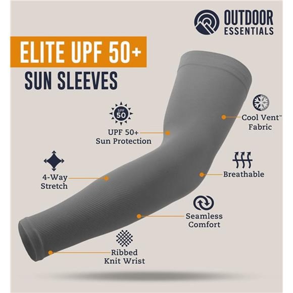 UV Sun Protection Arm Sleeves - Cooling Compression Arm Sleeve - Sports & UV - Picture 3 of 6